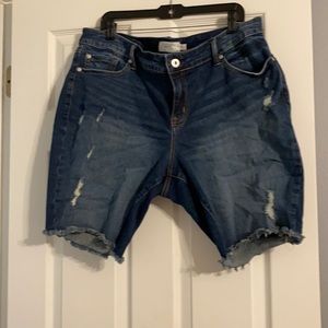 Torrid dark wash denim short